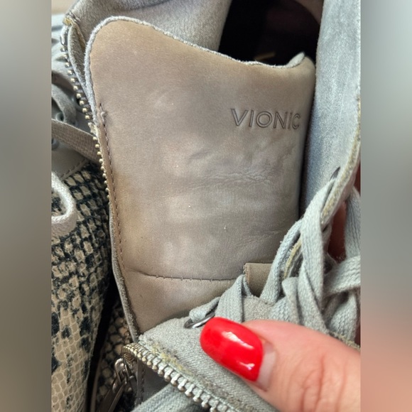 Vionic Womens Splendid Torri High Top Snake Print Sneaker - Picture 7 of 7